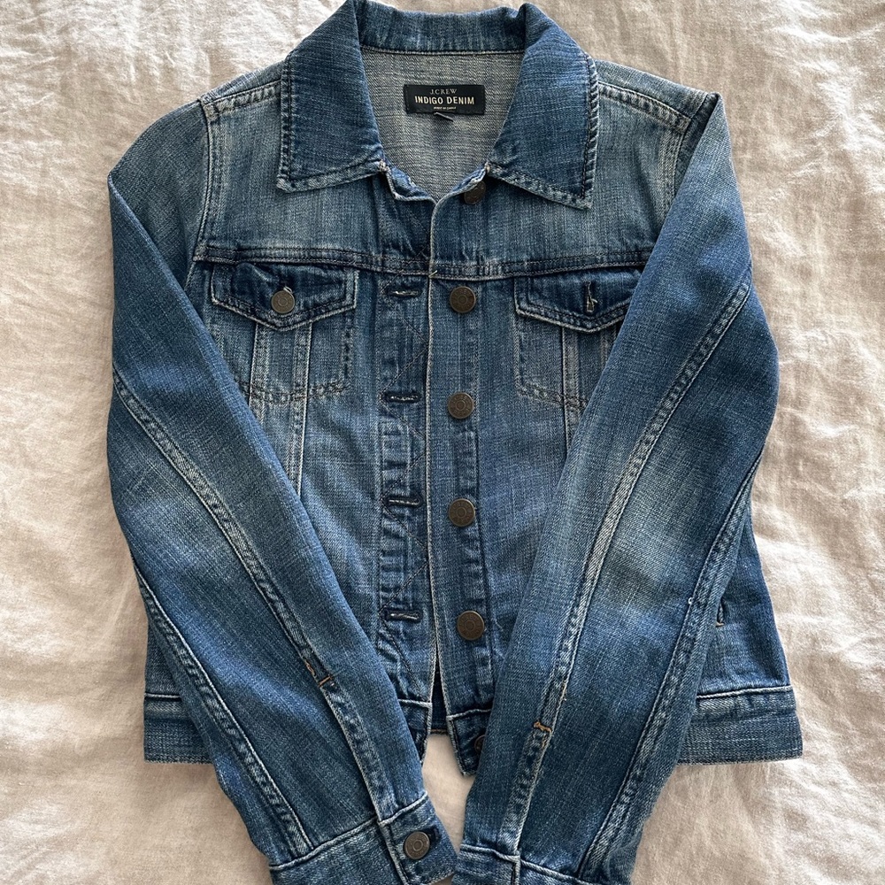J crew, jean jacket xxs size